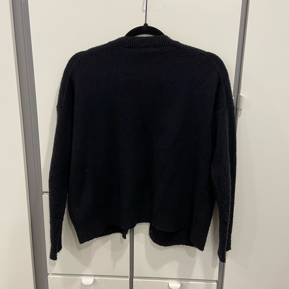 Madewell - Short Kent Ex-Boyfriend Cardigan - Black - Size XXS - Picture 2 of 5